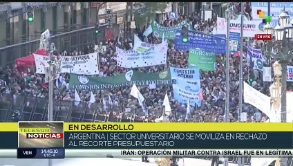 Nueva Marcha Federal Universitaria contra el Gobierno de Javier Milei