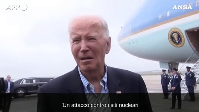 Biden: Non sosterrei attacco a siti nucleari iraniani