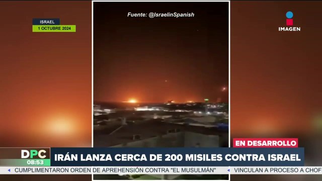 Irán lanza cerca de 200 misiles contra Israel