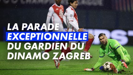 L'arrêt incroyable qui prive Monaco de l'ouverture du score - Ligue des champions 2024-25 (J2)