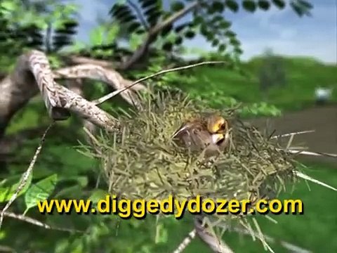 Diggedy Dozer in Treetop Troubles - Bulldozer & Truck Construction Videos Cartoons Animated Kids