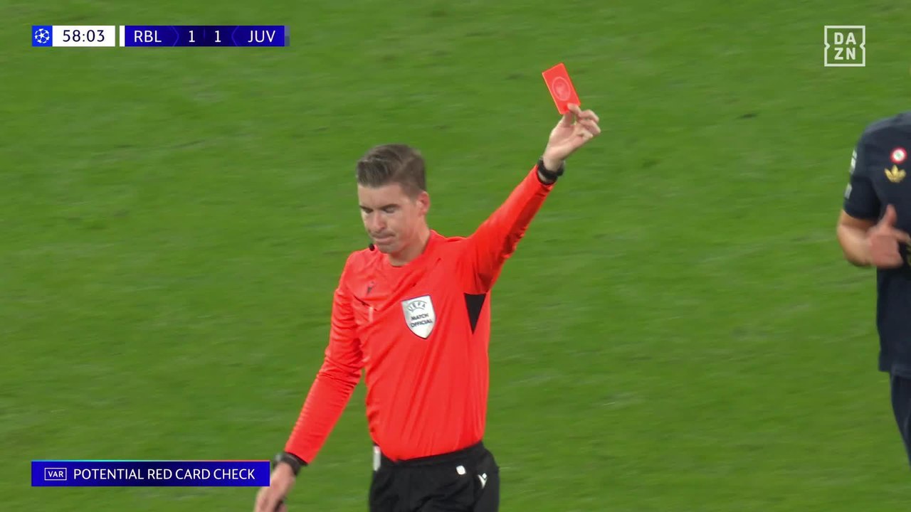 Leipzig - Juventus: Rote Karte für in der 59. Minute