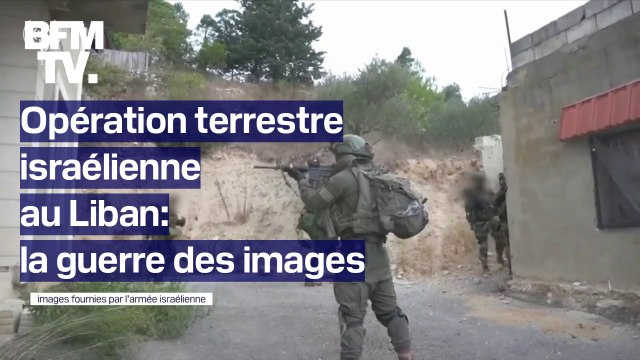 Opération terrestre israélienne au Liban: la guerre des images