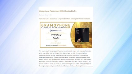 임윤찬, 한국 피아니스트 첫 그라모폰상...특별상까지 2관왕 / YTN