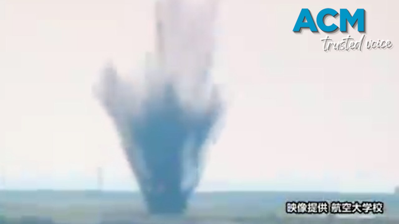 WWII US bomb explodes at a Japanese airport