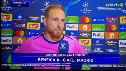 Oblak Shines in Match Against Benfica ⚽