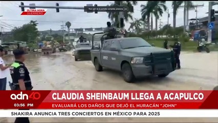 ¡Última Hora! La presidenta de México Claudia Sheinbaum llega a Acapulco