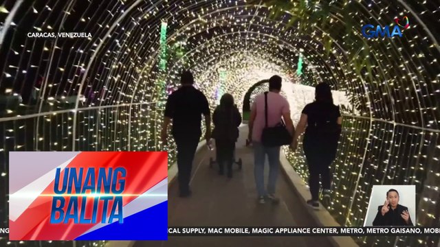 Christmas street light displays, dinagsa sa pagsisimula ng Christmas season | Unang Balita