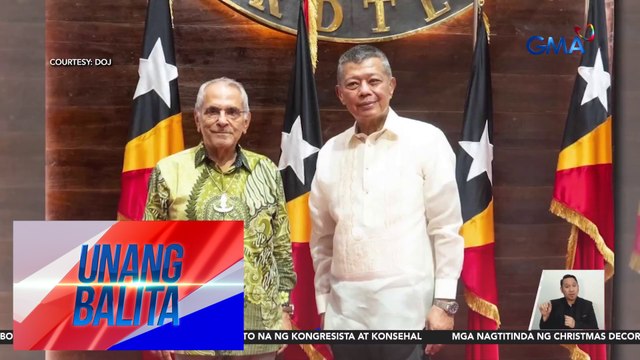 Kaso ni dating Rep. Teves at POGO ban, kabilang sa mga tinalakay sa pagbisita ni DOJ Sec. Remulla sa Timor-Leste | Unang Balita