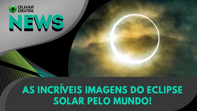 As incríveis imagens do eclipse solar pelo mundo! | 02:10:2024 | #OlharDigital