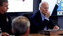 Joe Biden y Kamala Harris recorren los daños del huracán 'Helene'