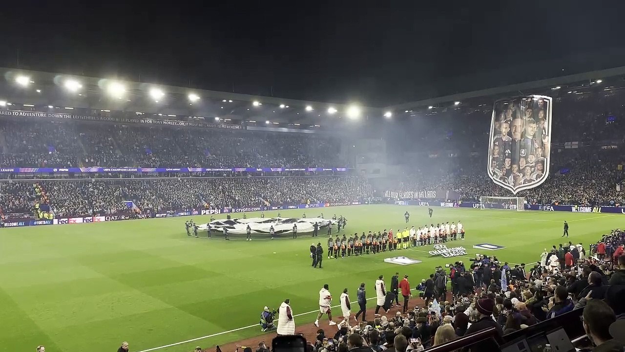 Champions League anthem rings around Villa Park
