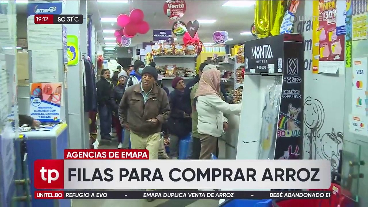 La Paz: Sube el precio del arroz en los mercados y las filas se incrementan en las tiendas de Emapa
