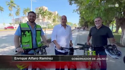 Inaugura Enrique Alfaro la ciclovía de la Medina Ascencio en Vallarta
