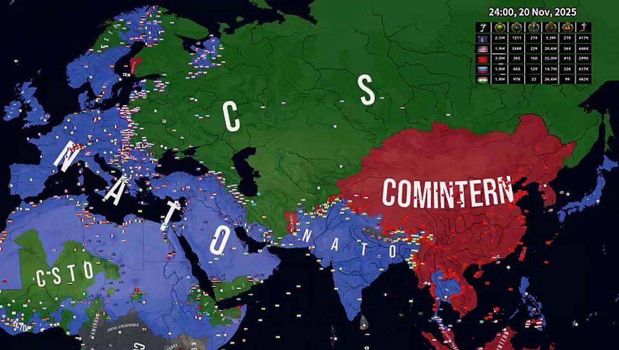 Rise of Israel-Palestine Republic - HOI Modern Day Timelapse