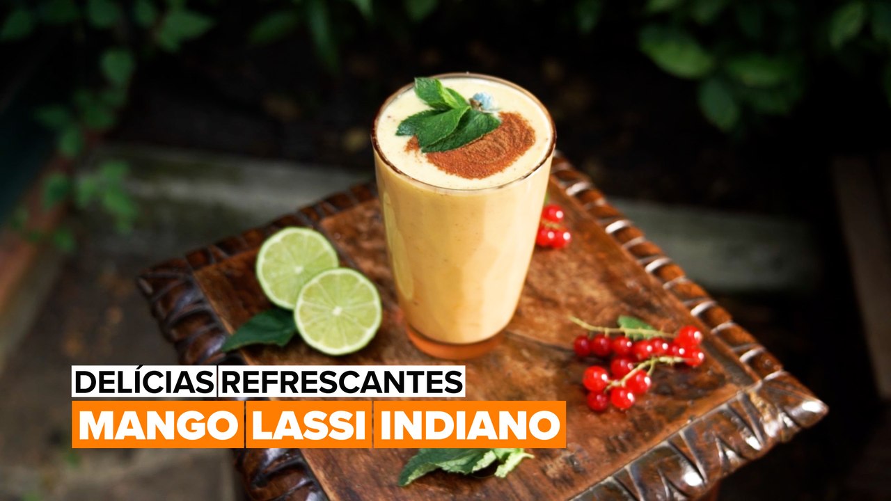 Delícias Refrescantes: Mango Lassi Indiano