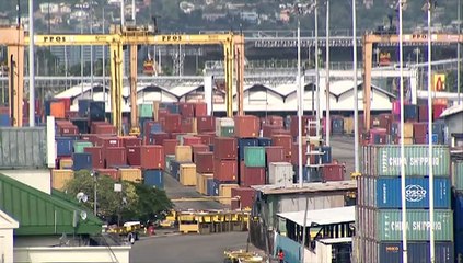 PORT WORKERS DOWN TOOLS