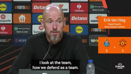 Ten Hag rues poor defensive discipline in Porto draw