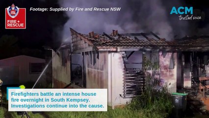 House engulfed by flames, South Kempsey, NSW  October 2024