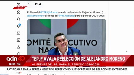 ¡Última Hora! TEPJF avala reelección de Alejandro Moreno al frente del PRI
