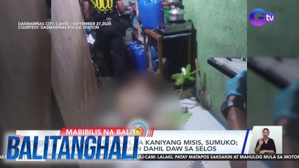 Mister na bumaril sa kaniyang misis, sumuko; nagawa ang krimen dahil daw sa selos | Balitanghali