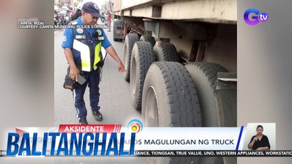 Rider, patay matapos magulungan ng truck | Balitanghali