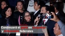 Continuará el paro en juzgados y tribunales federales