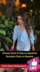 Arbaaz Khan & Sshura Spotted Outside Clinic in Bandra