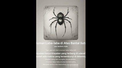 Ciuman Laba-laba di Atas Bantal Sutra