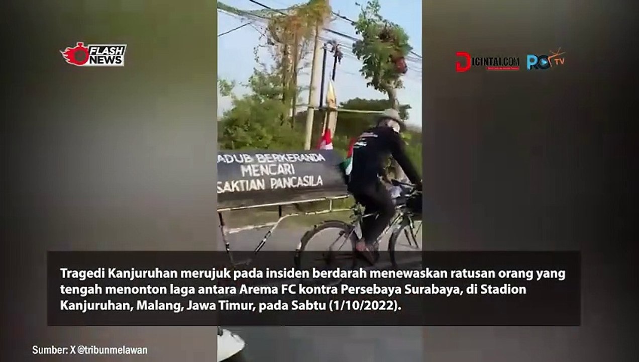 Aksi Pak Midun Gowes Malang-Jakarta Perjuangan Mengawal Keadilan Tragedi Kanjuruhan