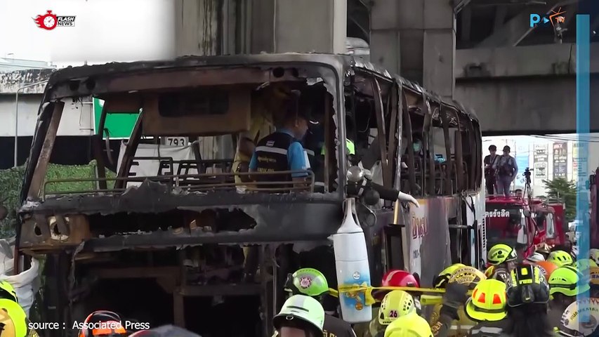 Kebakaran Bus Sekolah di Bangkok Tewaskan 23 Orang, Diduga Akibat Ban Meledak