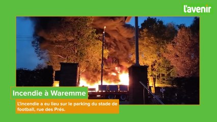 Incendie à Waremme
