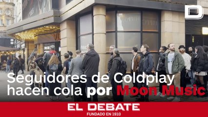 Seguidores de Coldplay hacen cola en un cine de Londres para conocer su décimo álbum 'Moon Music'