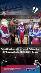 Pakai Kostum Ultraman di Pelantikan DPR, Jamaludin Malik Bikin Geger