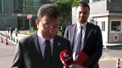 İmamoğlu, İstanbul Bölge Adliyesi önünde konuştu