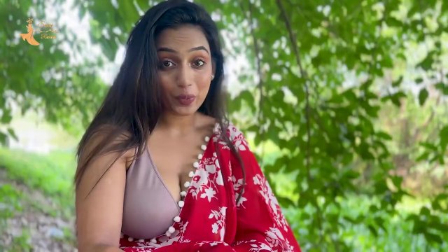 SIRIL Women's Feat. Priyanka - Printed Georgette Saree - Amazon India - 2024