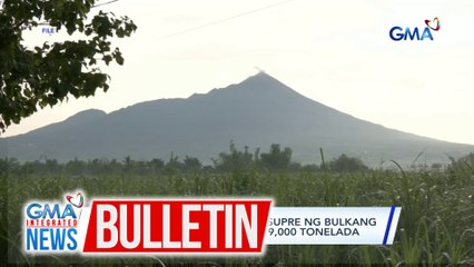 Ibinugang sulfur dioxide o asupre ng Bulkang Kanlaon, umabot sa mahigit 9,000 tonelada  | GMA Integrated News Bulletin