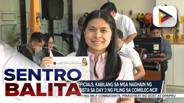 Ilang incumbent officials, kabilang sa mga naghain ng COC sa pagkakongresista sa Day 3 ng filing sa Comelec-NCR