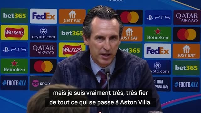 Aston Villa - Emery : Vraiment très, très fier de tout ce qui se passe ici