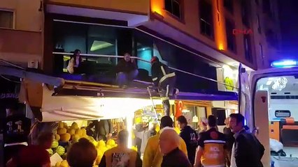 6'ncı kattan düşen kadının mucize kurtuluşu kamerada