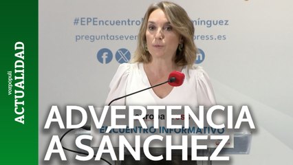 Gamarra (PP) avisa a Sánchez