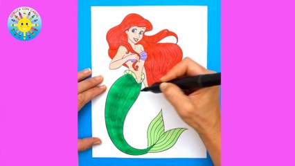 Colorea a ARIEL  la SIRENITA !!!
