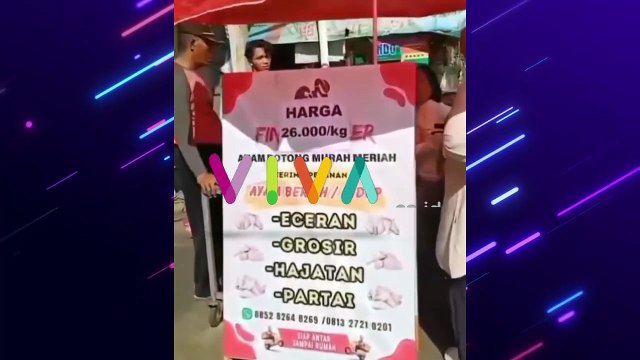 Pedagang Ayam Labrak Sesama Pedagang Gegara Harga