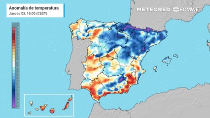 Importantes contrastes térmicos en España