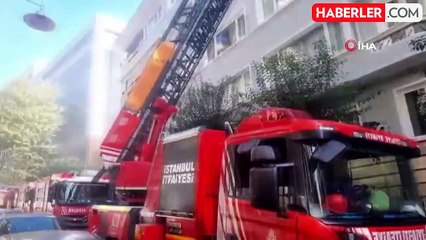 Şişli'de 6 Katlı Binada Yangın Paniği