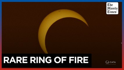 Solar eclipse seen from Chile's Easter Island creates rare 'ring of fire'