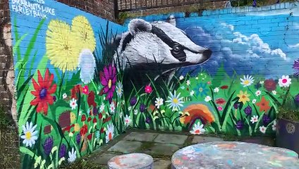 New mural at Farley Bank in Hastings, East Sussex, on October 3 2024