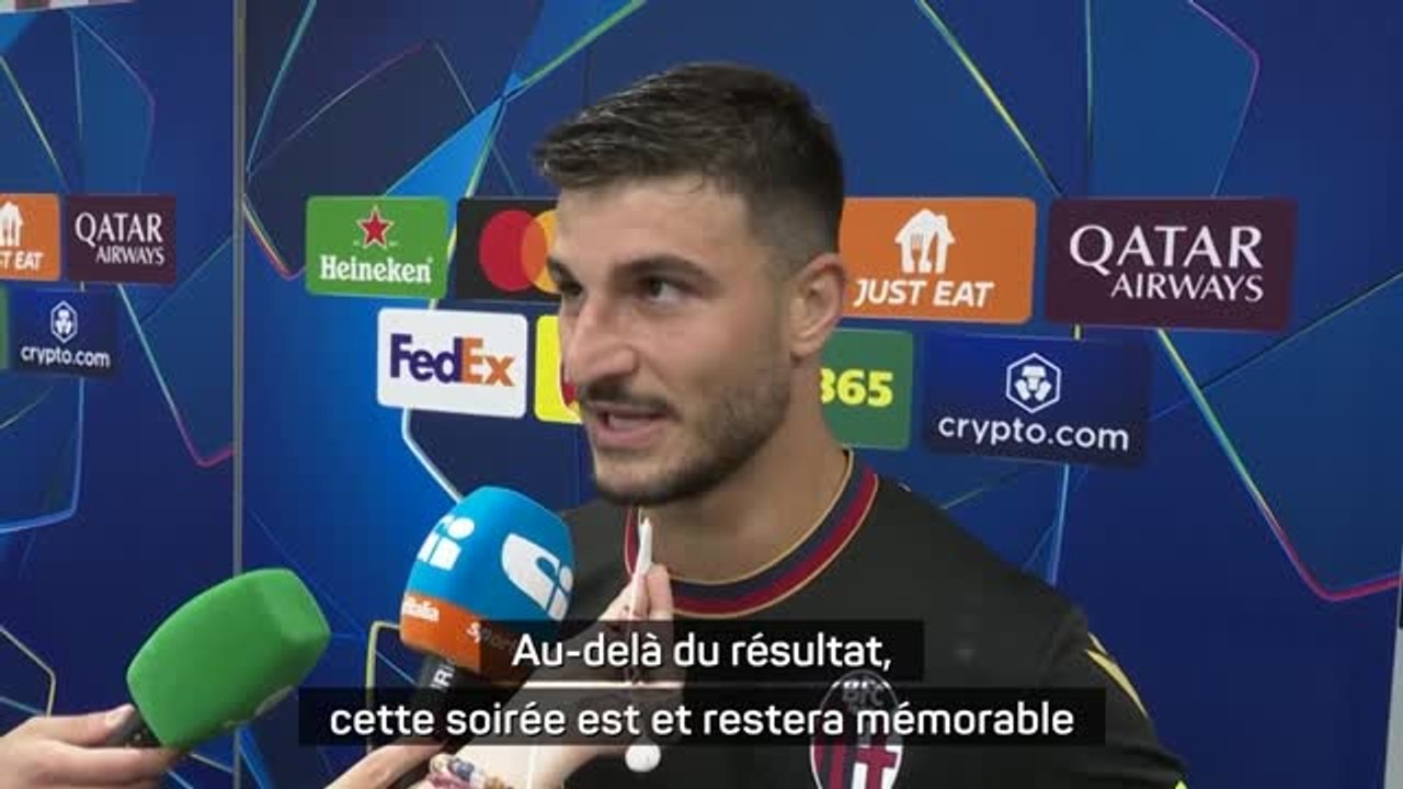 Bologne - Orsolini : "Au-delà du résultat, cette soirée est et restera mémorable"