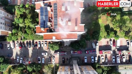 Başakşehir'de 14 katlı binada yangın: 3 kişi dumandan etkilendi