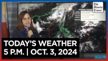 Today's Weather 5 P.M. | Oct. 3, 2024